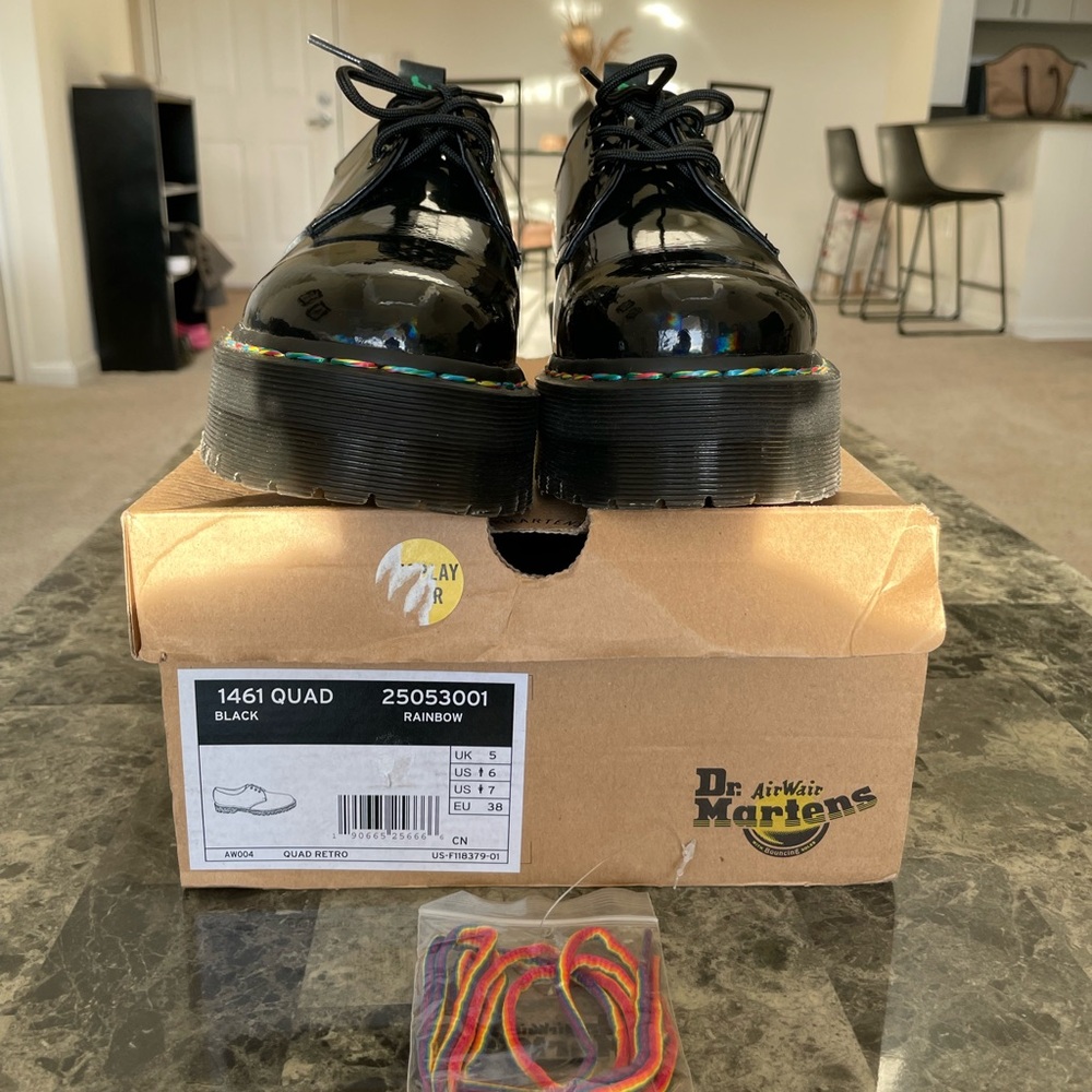 Rare Dr. Martens Iridescent 1461 Quad